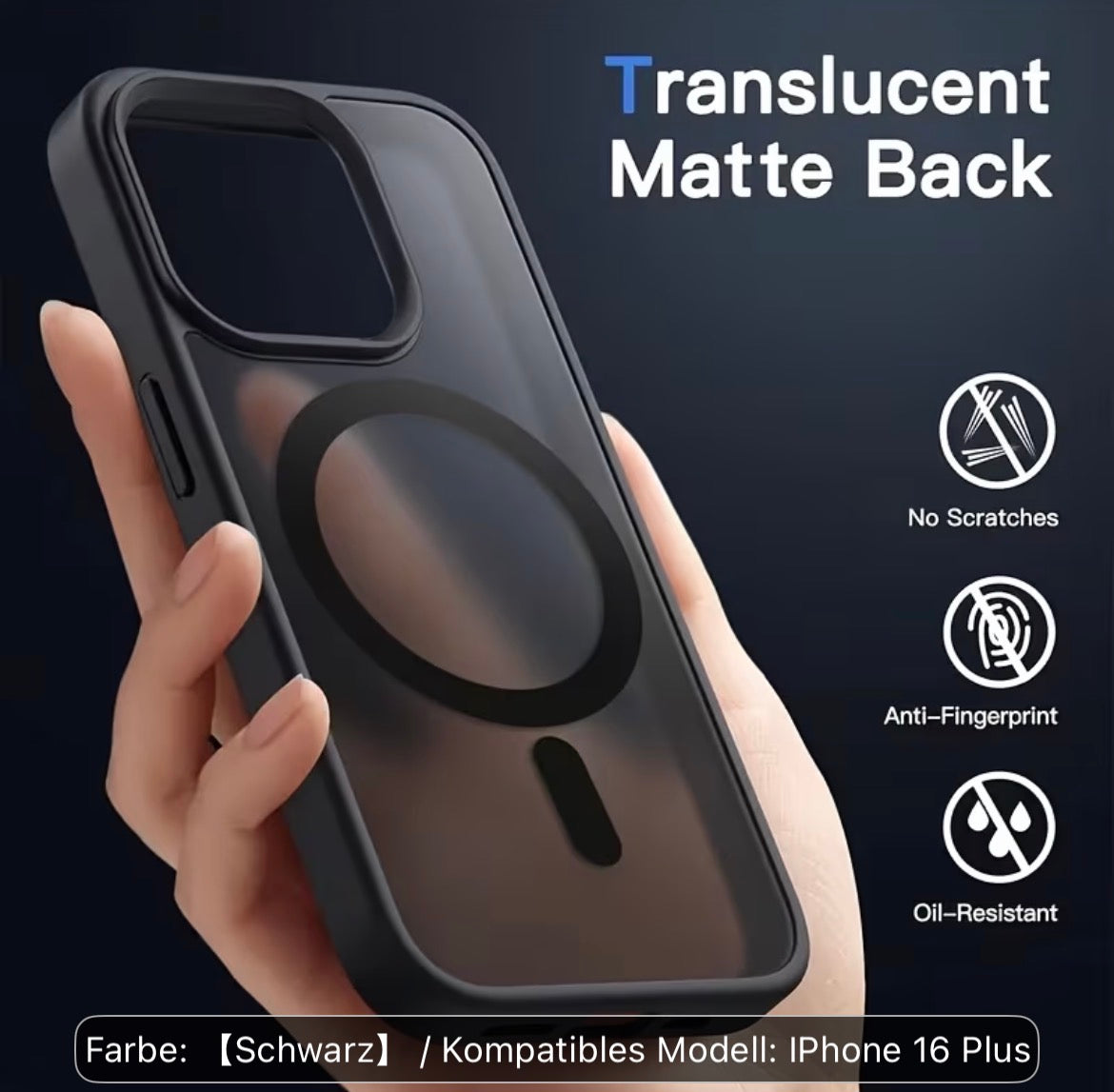 Ein magnetische Handy Hülle für iPhone 16, 15, 13,12